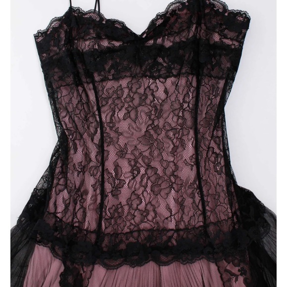 Black and Purple Lace Dress - Picture 5 of 8